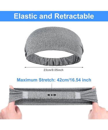 11-Piece Metal & Elastic Headband Set | Non-Slip Sports Hairbands for Men and Women | Ideal for Running, Yoga, Jogging | Unisex Hair Accessories - Buy Online on GoSupps.com