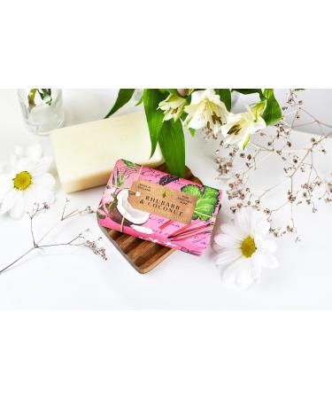 The English Soap Company Rhubarb & Coconut Anniversary Collection Wrapped Soap Bar 190g - Buy Online on GoSupps.com