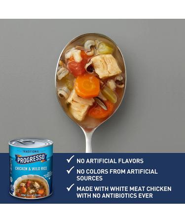 Progresso Chicken and Wild Rice Soup - Gluten Free 19 oz. (Pack of 12) - Buy Online on GoSupps.com