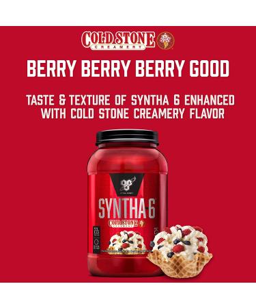 BSN Syntha-6 Cold Stone Creamery Berry Berry Berry Good Protein Powder 2.59 lbs - Buy Online on GoSupps.com