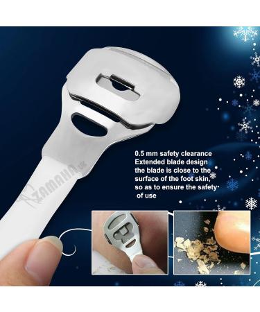 ZAMAHA UK Callus Remover Hard Skin Remover Foot Heel Shaver Pedicure Foot Scraper (PVC Plastic Handle) - Buy Online on GoSupps.com