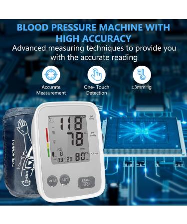 Blood Pressure Monitors for Home Use - Adjustable Upper Arm BP Cuff 2x99 Memory USB & Battery Included - Buy Online on GoSupps.com
