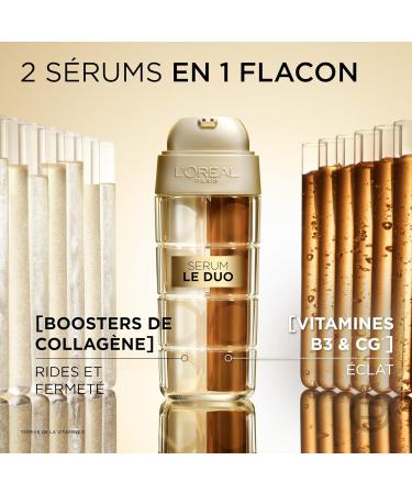 L Or al Paris- 2 in 1 Anti-Aging Serum Le Duo - Collagen Booster Formula - Vitamins B3 and Cg - Age Perfect - Capacity: 30 ml - Buy Online on GoSupps.com