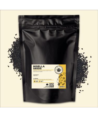 Nature Kitchen Nigella Seeds Black Onion Seed 500G Large Bag Of Seasoning Spices And Herbs. Gluten-Free and Vegan Everyday Cooking Blends For Marinades Sauces Frying Baking Or Grilling NIGELLA SEEDS 500G