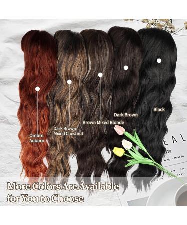 NAYOO Curly Wavy Dirty Blonde Wig with Bangs | Heat Resistant Synthetic Fiber 26 Inches | Perfect for Daily Wear & Parties - Buy Online on GoSupps.com