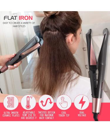 Blenci Interchangeable Curling Wand Set - Professional Hair Styling Gift Bundle - Buy Online on GoSupps.com