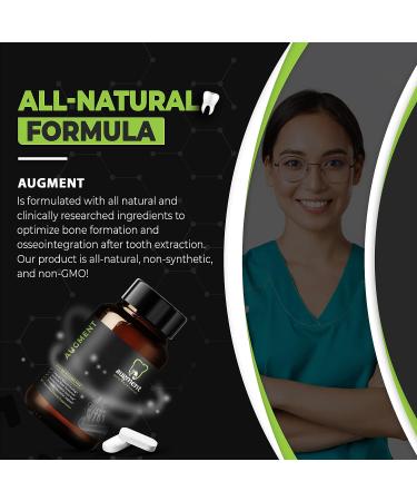 Augment Nutrition Dental Implant Support Supplement - Natural Bone Formation & Osseointegration Formula (90 Servings) - Buy Online on GoSupps.com