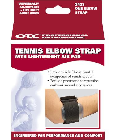 OTC Forearm Band | Tennis Elbow Compression Strap with Air Pad Support - Black | International Shipping Available - Buy Online on GoSupps.com