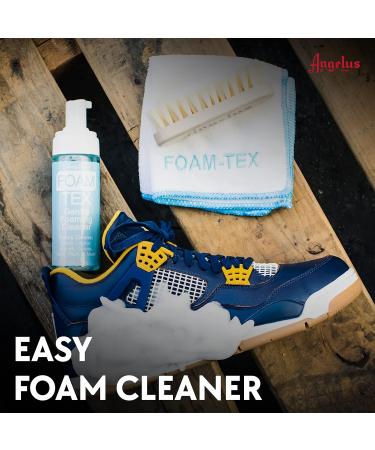 Angelus Foam Sneaker Cleaner 5.7oz Pump - Safely Cleans Dirt, Stains, and Grime from Shoes - Safe for All Colors - Buy Online on GoSupps.com