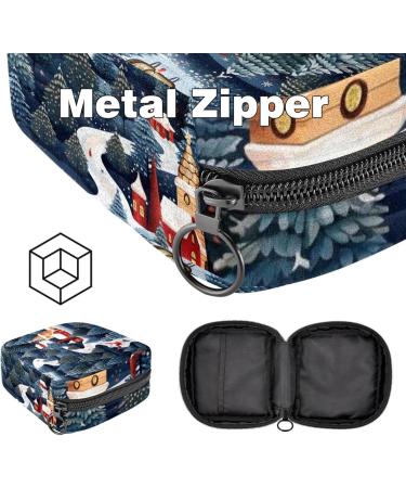 MUOOUM Christmas Sanitary Napkin Storage Bag - Portable Menstrual Pad & Cup Bag for Teenagers & Women - Color 7 - Buy Online on GoSupps.com