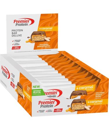 Premier Protein Deluxe Bundle Chocolate Brownie (12x50g) + Chocolate Peanut Butter (12x50g) + White Chocolate Vanilla (12x50g) - Buy Online on GoSupps.com