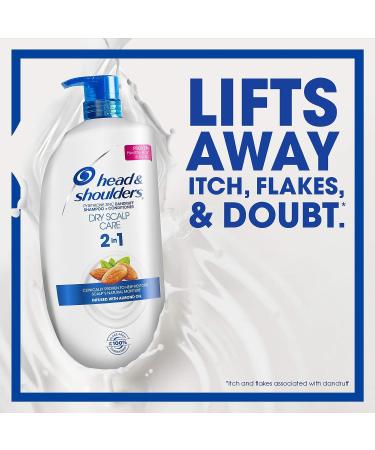 Head and Shoulders Dry Scalp Care with Almond Oil 2-in-1 Anti-Dandruff Shampoo + Conditioner 32.1 fl oz - Paraben Free - Buy Online on GoSupps.com