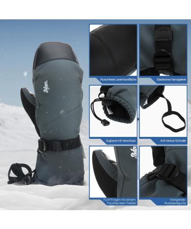 Torstire Waterproof Winter Gloves for Men | 3M Thinsulate Insulated Touchscreen Ski Gloves | XL Thermal Sports Gloves for Snowboarding & Snowmobiling - Buy Online on GoSupps.com