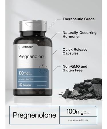 Horb ach Pregnenolone 100mg | 180 Capsules | Non-GMO and Gluten Free Supplement - Buy Online on GoSupps.com