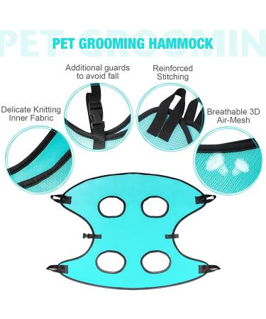 ATESON Dog Cat Grooming Hammock - Deluxe Pet Nail Trimming Harness XL for X-Large Dogs - Buy Online on GoSupps.com