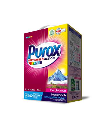 PUROX Color Laundry Powder (142 Washes) for Colored Textiles Box of 10 kg