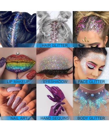 Holographic Glitter Gel for Eyes, Face, Body, Hair & Nails - Waterproof & Long Lasting Shimmer Makeup - 0.7 fl oz (Fairy White 01) - Buy Online on GoSupps.com