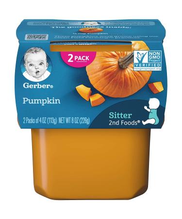 Gerber Pumpkin 2nd Foods - 2 Pack (4 oz Each) | Healthy Baby Food - Buy Online on GoSupps.com