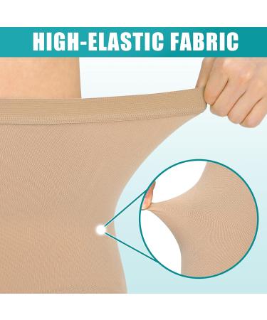 Evolyline Medical Compression Pantyhose for Women & Men 20-30mmHg Footless Graduated Support Tights Compression Pantyhose Opaque Compression Socks Stockings for Varicose Veins Edema Flight Nursing Beige M - Buy Online on GoSupps.com