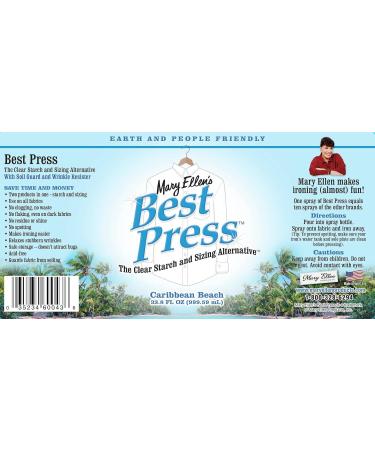 Mary Ellen Best Press Starch Alternative - Caribbean 33 Fl Oz | Premium Ironing Spray for Wrinkle-Free Clothes | International Shipping Available - Buy Online on GoSupps.com