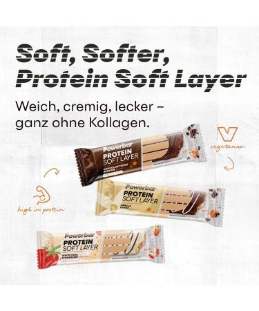 Powerbar Protein Soft Layer Chocolate Toffee Brownie 12x40g | High Protein Snack | Palm Oil Free | International Shipping Available - Buy Online on GoSupps.com