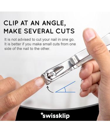Swissklip Nail Clippers for Men and Women - Premium Quality Finger Nail Clippers - Top-rated in the Market - Buy Online on GoSupps.com