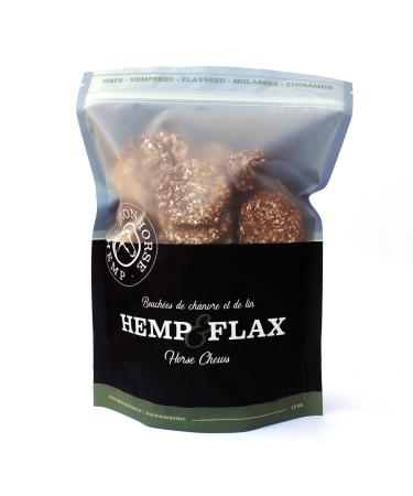 Iron Horse Hemp Hand-Crafted Horse Treats with Flax Seed and Hemp Seed Meal: Nutritious Oven-Baked Horse Chews for Training & Rewards Small Batch Easy to Digest Simple Ingredients