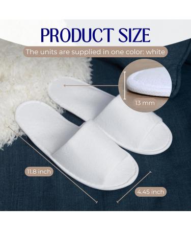 Disposable Slippers for Guests - 25 Pairs Travel & Home Spa Slippers for Women | Hotel & Indoor Use - Buy Online on GoSupps.com