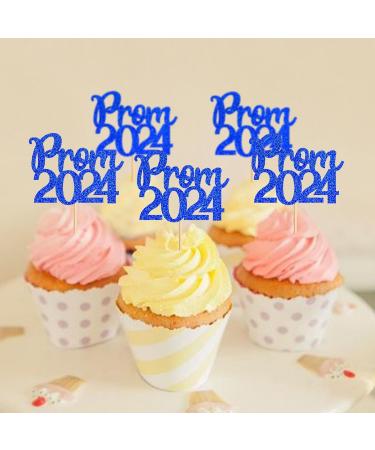 32 Pcs Glitter 2024 Graduation Cupcake Toppers Prom 2024 Cupcake Toppers NO DIY NEEDED 32 PCS Food/Appetizer Picks For Graduation Party Cake Decorations Class of 2024 Set 32 Pieces (Blue) - Buy Online on GoSupps.com