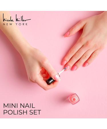 Nicole Miller 14 Mini Nail Polish Set - Purple Shades Nail Polish Kit for Fingernails and Toenails - Buy Online on GoSupps.com