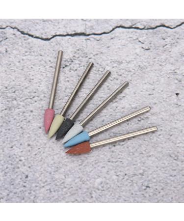 6Pcs Nail Art Grinding Head Set - Aluminum Nail Drill Bits for Dead Skin Removal & Polishing | Best Nail Tools - Buy Online on GoSupps.com