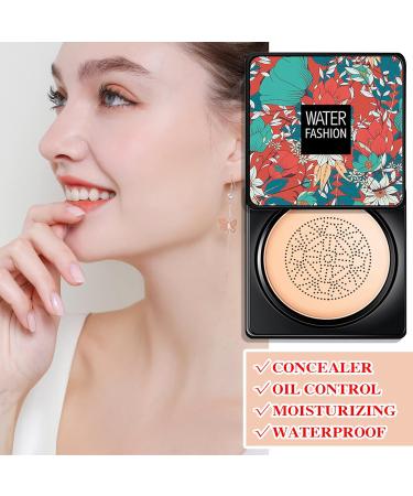 Air Cushion CC Cream Mushroom Head Foundation BB Cream Foundation Makeup Moisturizing CC Cream Liquid Foundation Lasting Matte Concealer Foundation Even Skin Tone Suitable for All Skin(Natural) Difu a - Buy Online on GoSupps.com