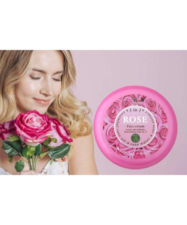 Day & Night Face Cream Anti-Wrinkle Moisturiser with Natural Rose Oil and Rose Water Cocoa Macadamia and Shea Butter Vitamin E No Paraben and Petrolatum 150ml - Buy Online on GoSupps.com