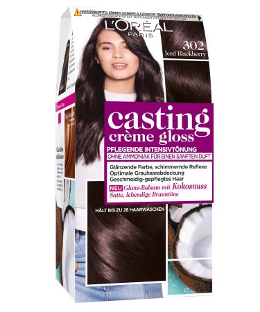 L'Oreal Paris L'Or al Paris Casting Cr me Gloss 302 Pack of 3 intensive glossy icy black hair dyes