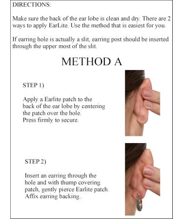 Shop EarLite 120 Invisible Earring Support Patches - Waterproof & Discreet Ear Lobe Solutions in ZipLock Pouch - International Shipping Available - Buy Online on GoSupps.com