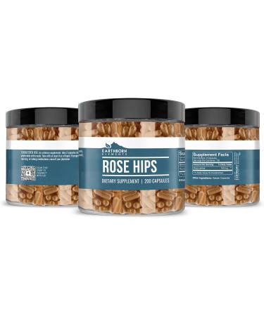 Earthborn Elements Rose HIPS & Bromelain Capsule Bundle (200 Capsules Each) Pure & Undiluted No Additives - Buy Online on GoSupps.com