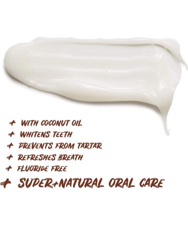 Ecodenta Fluoride-Free Anti-Plaque Toothpaste 75ml | Organic Toothpaste with Coconut Oil & Aloe Vera | Natural Ingredients & Peppermint Oil - Buy Online on GoSupps.com