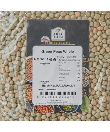 Old India Green Peas Whole 1kg - Premium Quality Green Peas for Cooking & Snacking - Buy Online on GoSupps.com