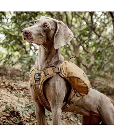 OneTigris Y-Shaped Dog Backpack No Pull CAMLUS Dog Saddle Bag | Lightweight Dog Pack for Hiking, Hunting, Camping | Medium Brown - Buy Online on GoSupps.com