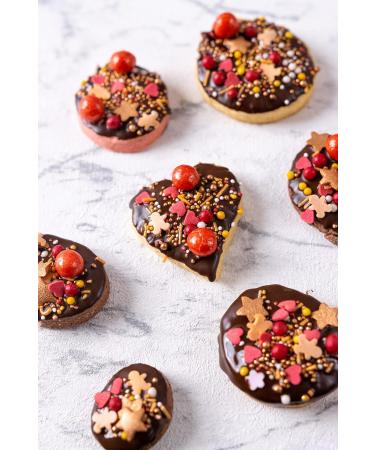Call Stray Winter Glow: Gourmet Gold Stars Gingerbread Men & Glitter Sprinkles for Christmas Cookies - 1x140g | Festive Tortendeko - Buy Online on GoSupps.com