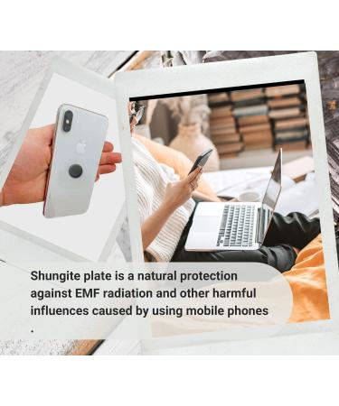 Doja Barcelona Shungit Plate for Radiation Protection | 2-Pack 2cm | Anti 5G & EMF Blocker Cell Phone Sticker - Buy Online on GoSupps.com