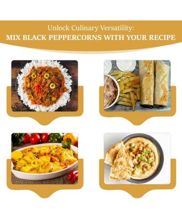 Minerva Spices Organic Peppercorn Black 1 Pound 453 grams Premium Quality 100% Pure Non-GMO Vegan Gluten-Free and Kosher Certified Black Peppercorn - Buy Online on GoSupps.com