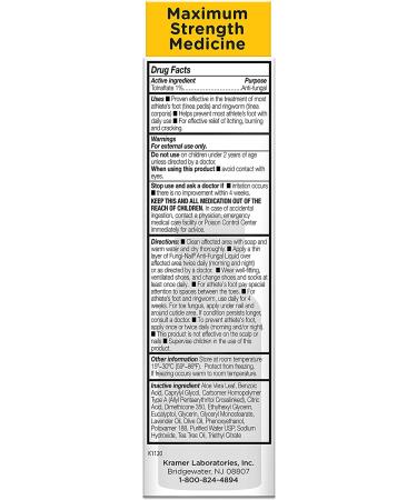 Fungi-Nail Anti-Fungal Liquid Solution - Clinically Proven to Cure Nail & Athlete's Foot Fungus with Tolnaftate - Buy Online on GoSupps.com