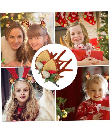 FOMIYES 2 Pairs Christmas hair clips hair padding girl hair clips clips for hair antlers hair pin xmas hair pin Reindeer Hair Clip Xmas hairpins Christmas hairpins hair barrettes - Buy Online on GoSupps.com