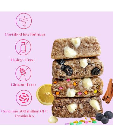 BelliWelli Vegan Gluten-Free Snack Bar Variety (8-Pack) | Low FODMAP Certified, Dairy Free, Gut Friendly with Probiotics | Guilt-Free Dessert for Breakfast | 8 Count - Buy Online on GoSupps.com