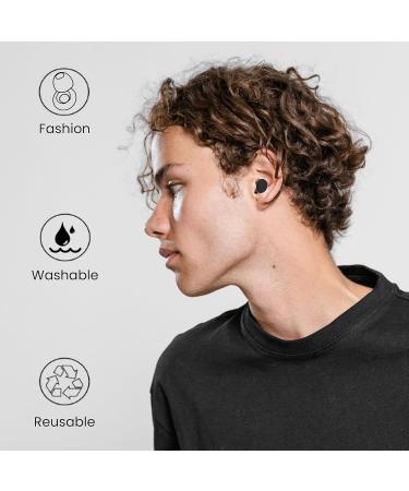 High Fidelity Ear Plugs for Sleeping & Noise Reduction | Reusable Soft-Touch Earplugs - Perfect for Concerts Travel & Focus - 8 Eartips Included - Buy Online on GoSupps.com