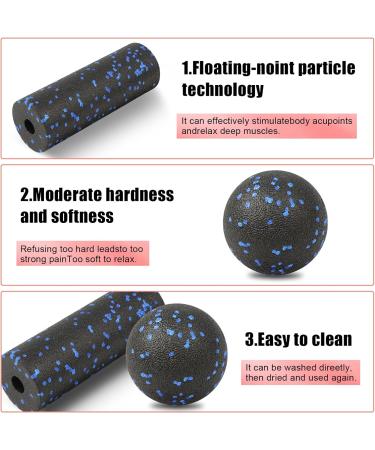 Buy Wexffu Fascia Ball & Roller Set Deep Tissue Massage for Spine Back & Neck Relief | Includes Storage Bag (2 Pieces) - Buy Online on GoSupps.com