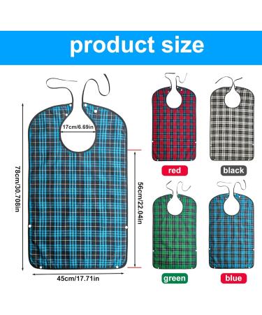 Niziriooo Adult Bibs - 4PCs Waterproof & Stylish | Ideal for Mealtime & Dining Needs - Shop Internationally! - Buy Online on GoSupps.com