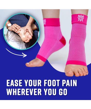 Bitly Ankle Brace - Compression Sleeve for Heel & Ankle Pain Relief - Neuropathy Nano Socks (Gray, Small) - Buy Online on GoSupps.com