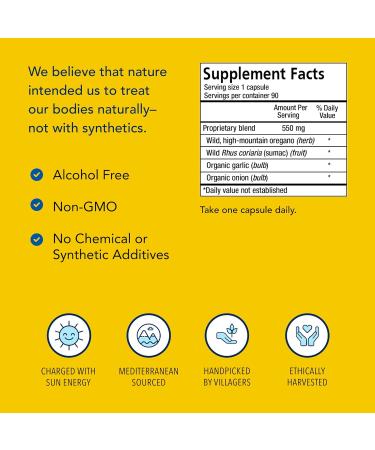 NORTH AMERICAN HERB & SPICE OregaMax - 90 Vegi Caps - Pack of 3 - Healthy Digestive & Immune Support - Oreganol P73 Oregano Oil Supplement with Garlic & Onion - Non-GMO - 270 Total Servings - Buy Online on GoSupps.com